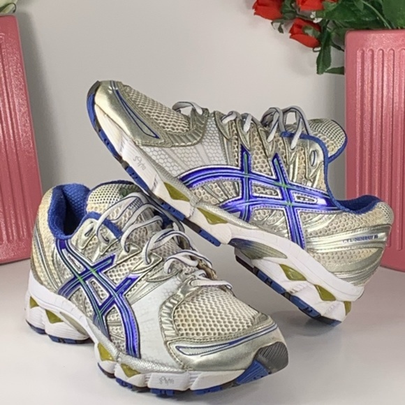 Asics Shoes - Asics Gel Nimbus 12 Running Shoes Size 8.5 Bl/Slvr